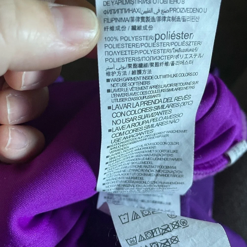 Under Armour UA Girls Cold Gear Phenom Fleece 1/2 Snap Pullover S Purple Rave